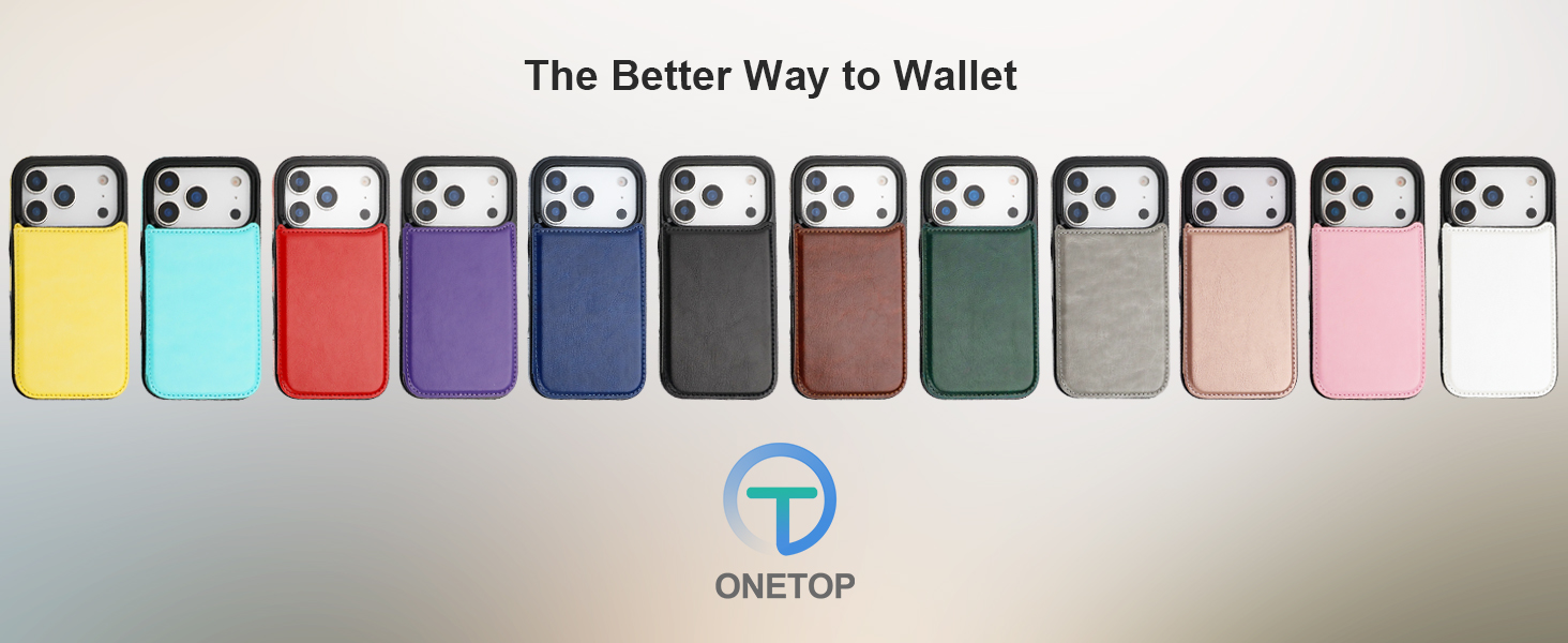 ONETOP Wallet Card Case for iPhone 17 Pro