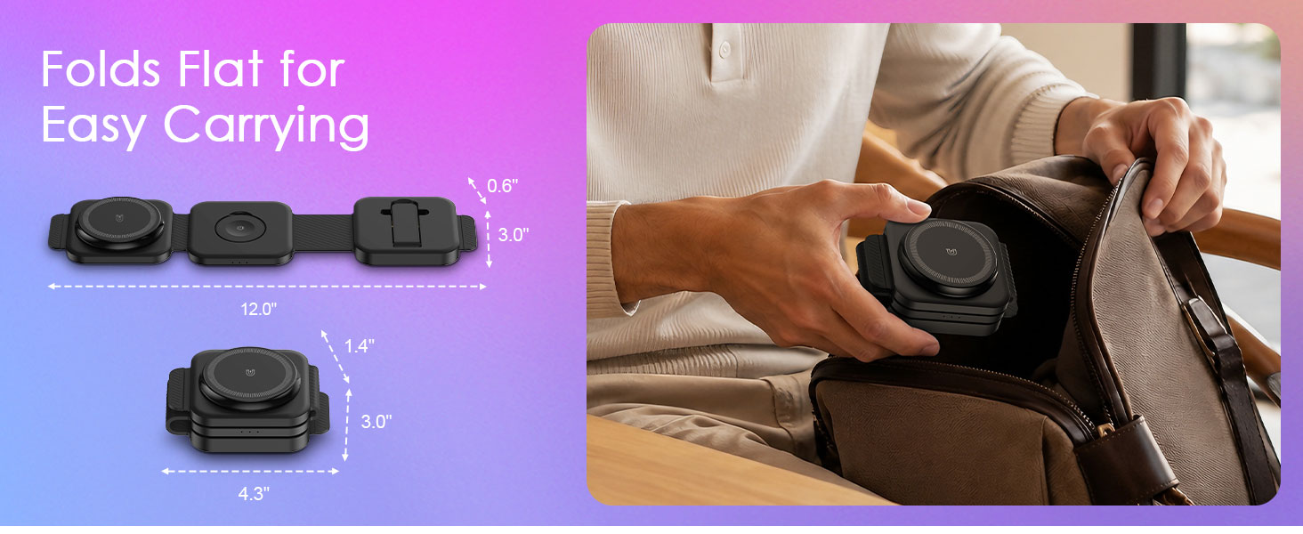 3 in 1 meta foldable charging station rayban apple watch iphone