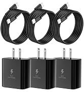 3 Pack 45W USB-C Android Phone Charger Block with 6FT Type C Charging Cable | Compatible with Sam...
