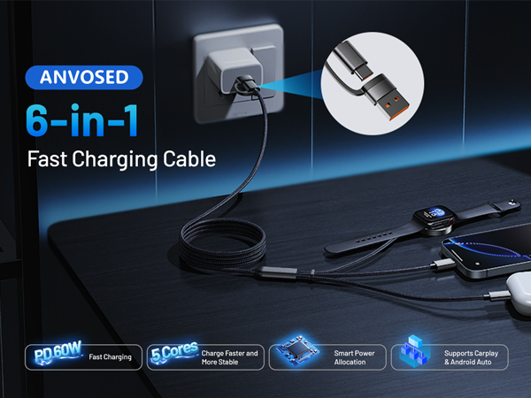 Fast Charging Cable for Apple Watch Charger for Camping Travel Essentials