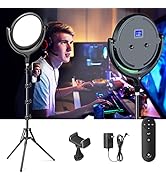 Key Light for Streaming - Selfie Ring Light with Tripod Stand & Phone Holder - Professional 2800 ...