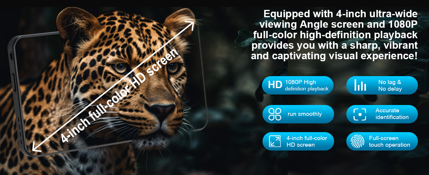 4-inch 1080P HD MP4 Player