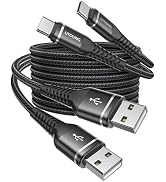 USB to USB C Cable 60W Fast Charging 6FT, 2Pack USBA to USBC Cable for CarPlay/Android Auto, USB ...