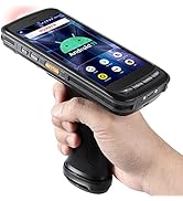 MUNBYN Android Barcode Scanner Full Screen, 8000mAh Mobile Computer, Equip with 1D/2D QR Zebra Sc...