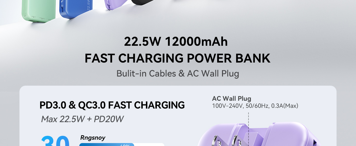 iphone portable charger fast charging