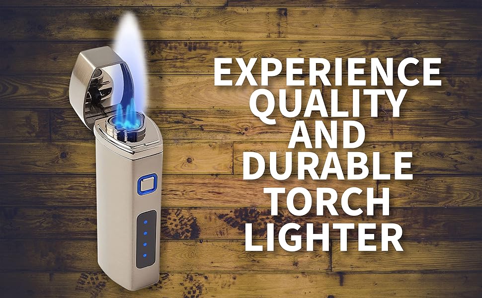 Pardo Torch Lighter Triple Jet Flame, Refillable Butane Lighter