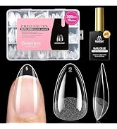 Beetles Gel Nail Kit Etch-X, Almond Short, 288pcs 12 Sizes Nail tips, with 10ml Hema-Free Nail Gl...