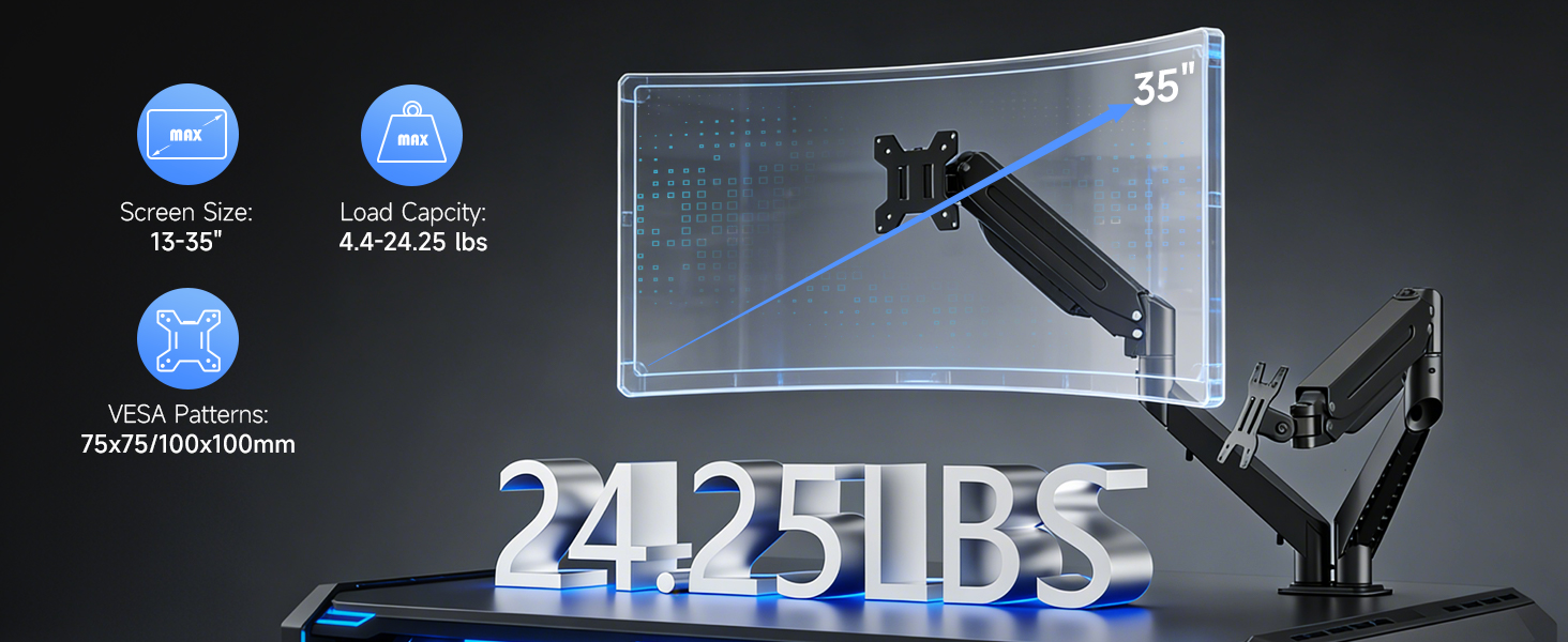 computer monitor mount double monitor stand