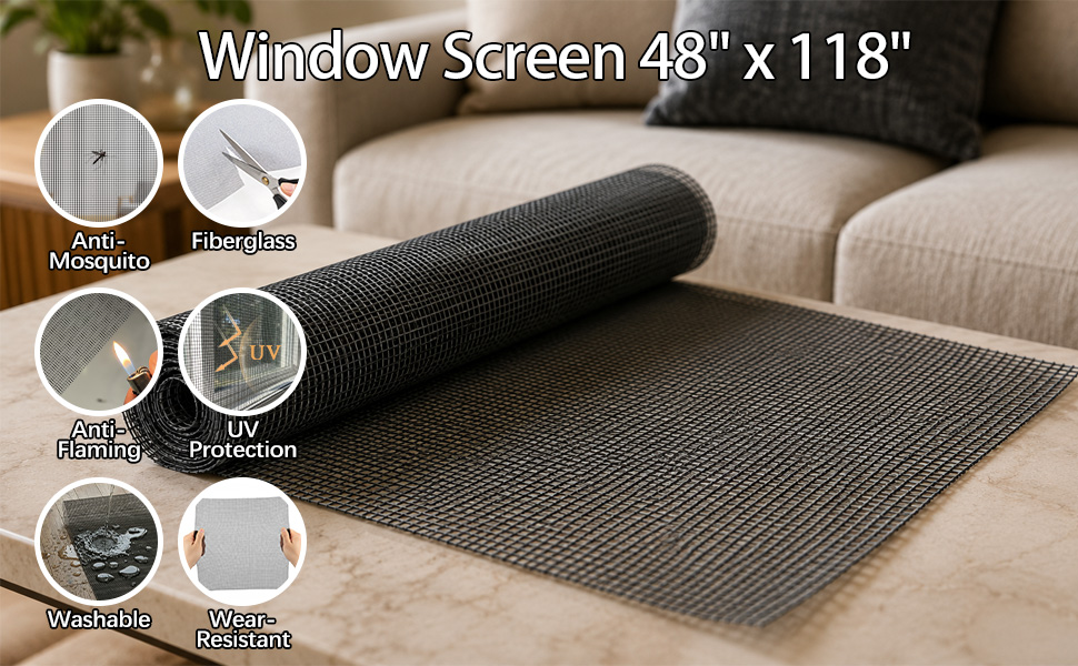 6-in-1 Window Screen Kit