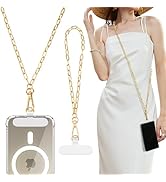 TiMOVO Phone Crossbody Strap, Universal Phone Lanyard with 1× 50.39in Metal Phone Strap, 1× 14.2i...