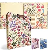 Binditek 3 Ring Binder, 1 Inch Round Ring Binder with 5-Tab Binder Dividers, 2 Interior Pockets, ...