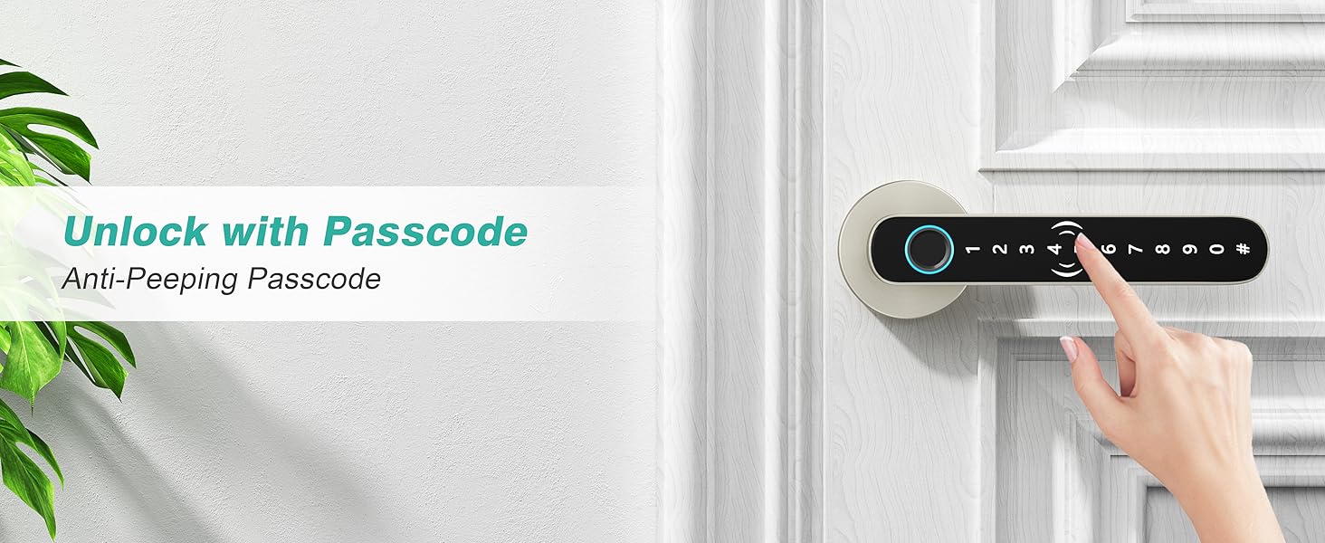 door handle with keypad