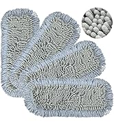 GleamGaGa Microfiber Mop Pads 4 Pieces for Floor Cleaning, Fit GleamGaGa Dust Mop: B0G4V5TW9N, Tw...