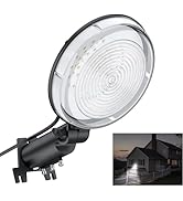 EYPINS 50W LED Barn Light with Dusk to Dawn Photocell, 6000LM 6500K Outdoor Security Lights, 150°...