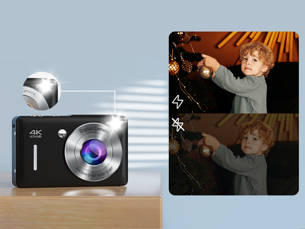 fhd digital camera for teens,video camera,LED light digital camera,digital camera with flash