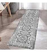 Pauwer Hallway Runner Rug 2x6, Non-Slip Non-Shedding Distressed Vintage Faux Wool Soft Fuzzy Rug,...
