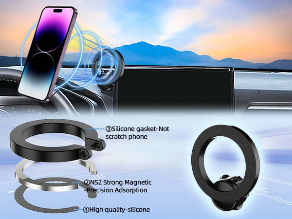 Toyota RAV4 2019-2025 Phone Holder With Magsafe