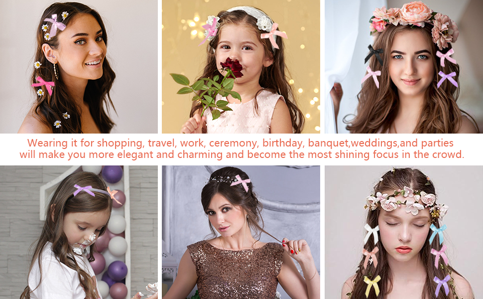 Bow hair clips