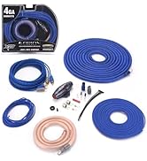 Orion XTR Series XTRCOPPERKIT4 Complete Amp Wiring Kit | 4-Gauge Wire, 3500W, High Current Subwoo...