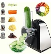 mokero 5 in 1 Electric Cheese Grater Salad Shooter Maker for Block Cheese Home Kitchen Electric F...