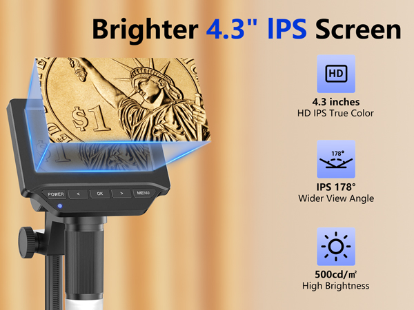 Digital Coin Microscope with Screen