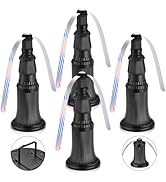 QNIZNOE Fly Fans for Tables, 4 Pack Portable TableTop Food Spining Fan Outdoor Indoor Outdoor Foo...