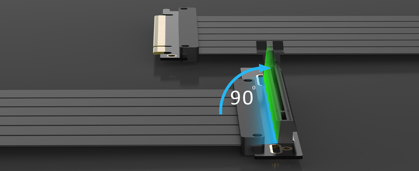 GLOTRENDS PCIe 3.0 X16 Riser Cable
