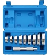 NYXOVA Bearing Press Kit, 10pc Universal Bearing Race and Seal Bushing Driver Install Set with Se...