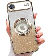 Misscase for iPhone Air Magnetic Glitter Case Compatible with MagSafe,Full Protection Slim Shockp...