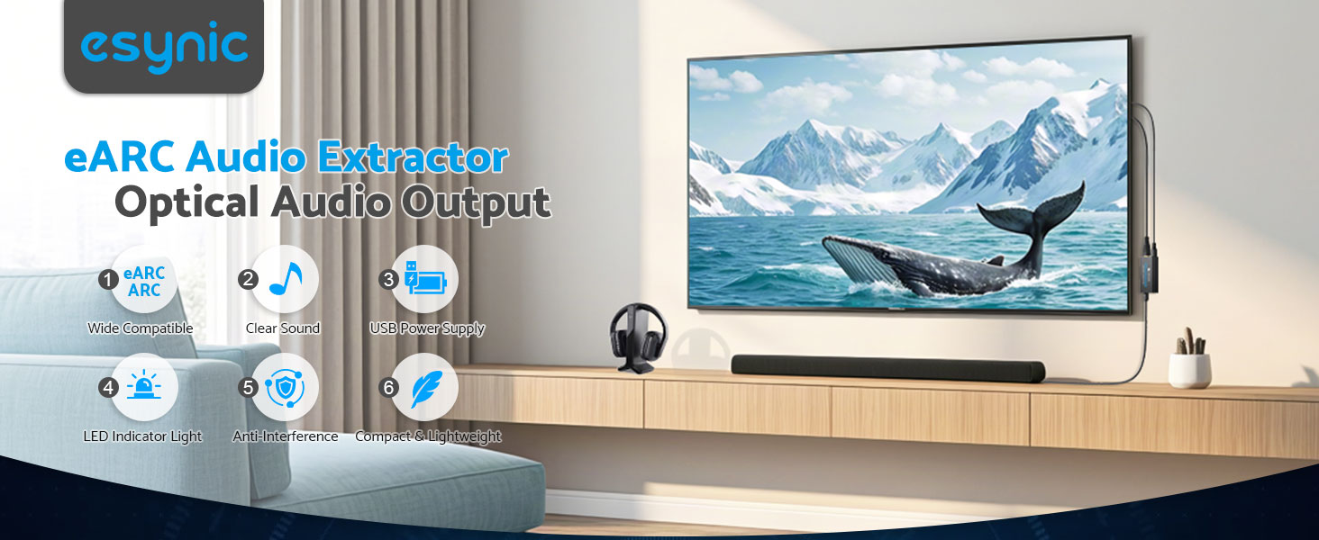 eSynic Professional ARC/eARC Audio Extractor