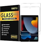 SIBEITU 2 Pack Screen Protector for iPad 9th Generation 2021, iPad 10.2 Inch HD Clear 9H Hardness...