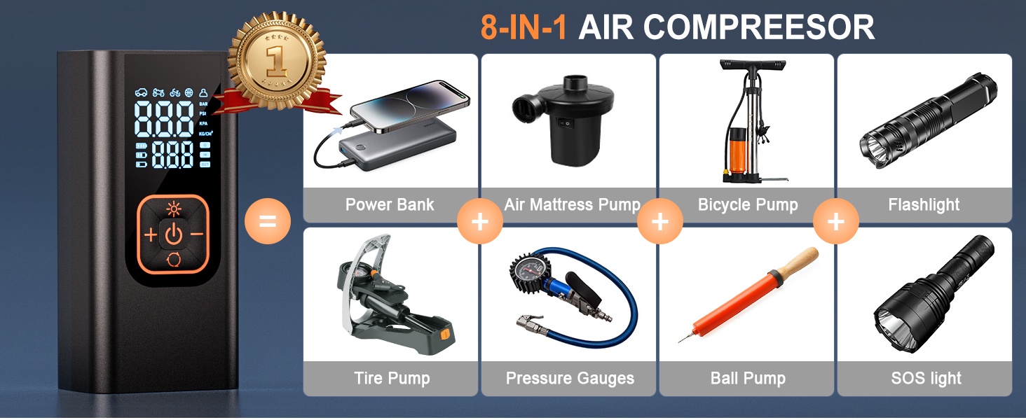 portable air compressor for car tires