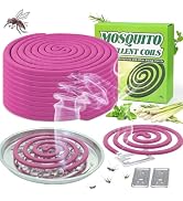 20 Pack Mosquito Repellent Coils, DEET Free Plant Based, Natural Citronella Incense for Patio &amp; O...