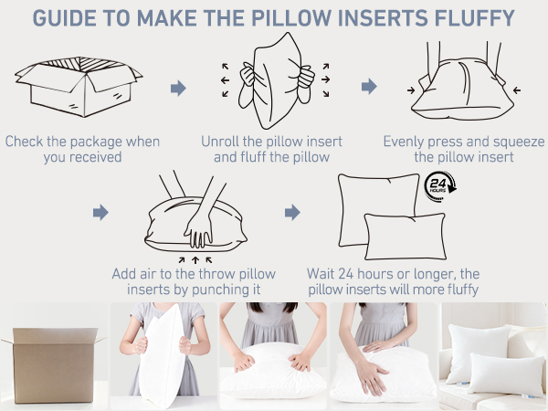 easy to make the pillow inserts full