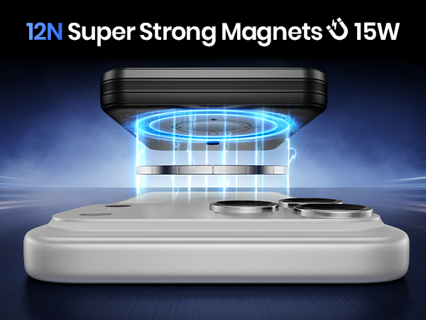 Super strong magnets power bank