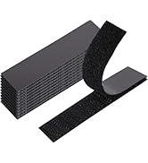 Narrow Hook and Loop Tape Strips with Adhesive Back, 10 Sets(20pcs) 0.6x2.8 inch Double-Sided Str...