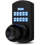 Hidalife Smart Door Knob with Keypad, Keyless Entry Door Lock for Front Door, Easy Passage Mode, ...