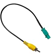 Fakra Z Male to RCA Male Backup Camera Harness Adapter, Wiring Harness Connector Video Input Cabl...