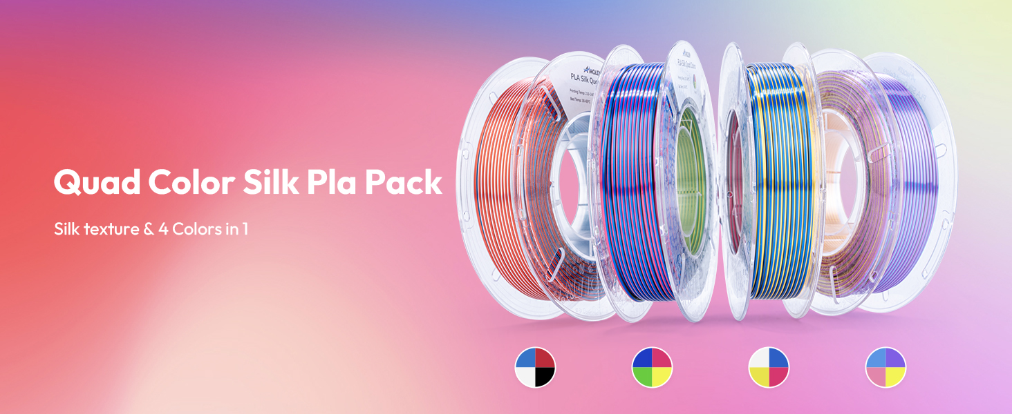 Quad Color Silk pla Pack