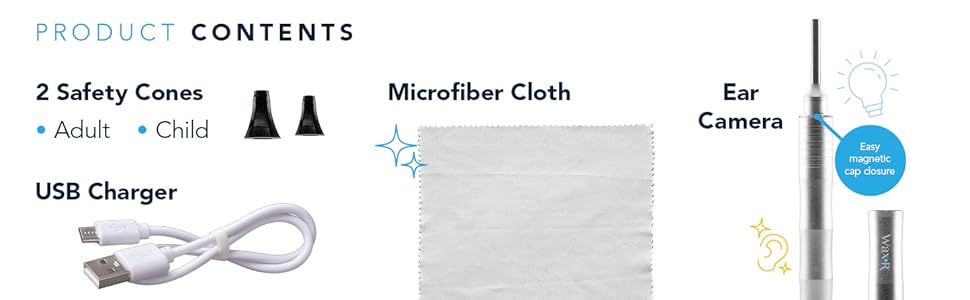 ear camera product contents