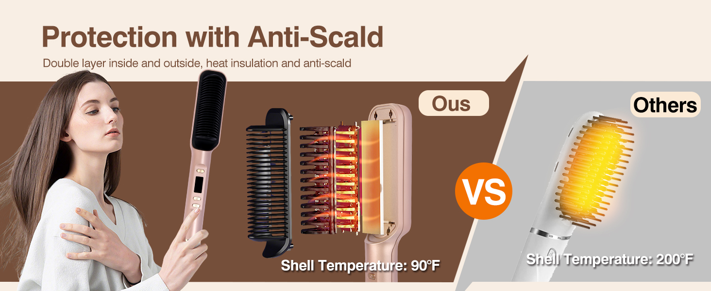 Hair Straightener Brush