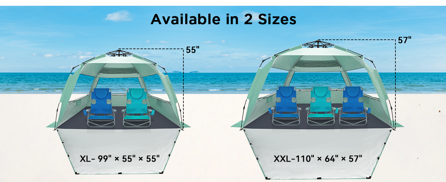 beach pop up tent
