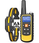 Dog Shock Collar with Remote Control for Small Medium Large Dogs, 3300FT Waterproof Rechargeable ...