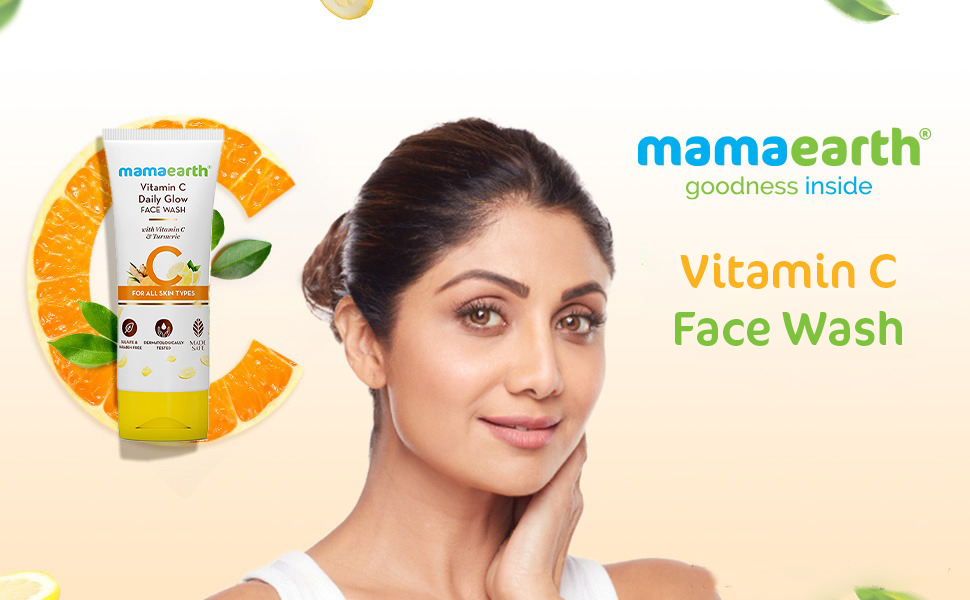 MAMAEARTH Vitamin C Daily Glow Face Wash with Vitamin C &amp; Turmeric