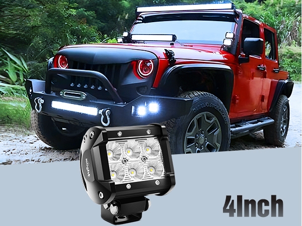 Led Pod 1PC 18W 1260LM Flood Led Off Road Light Super Bright Driving Fog Boat Lighting