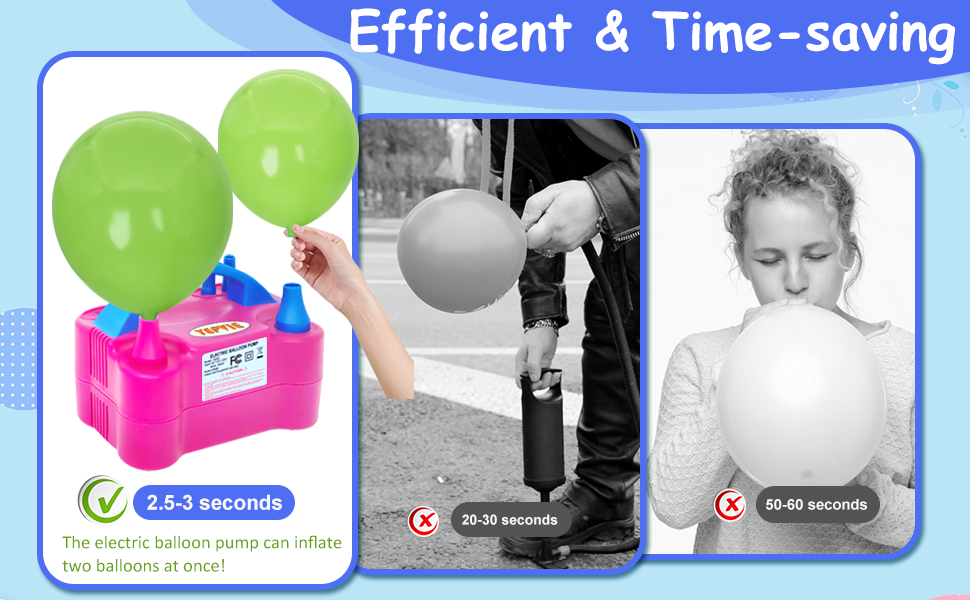 Electric Balloon Pump Portable Balloon Blower Machine Air Pump for balloon Balloon Inflator