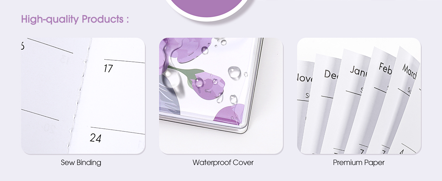 A5 Floral Monthly Planner 2025-2026