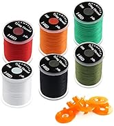 HERCULES 140D Fly Tying Thread 12 Colors Non Waxed Fly Tying Wires Materials Kits Fly Tying Tiein...