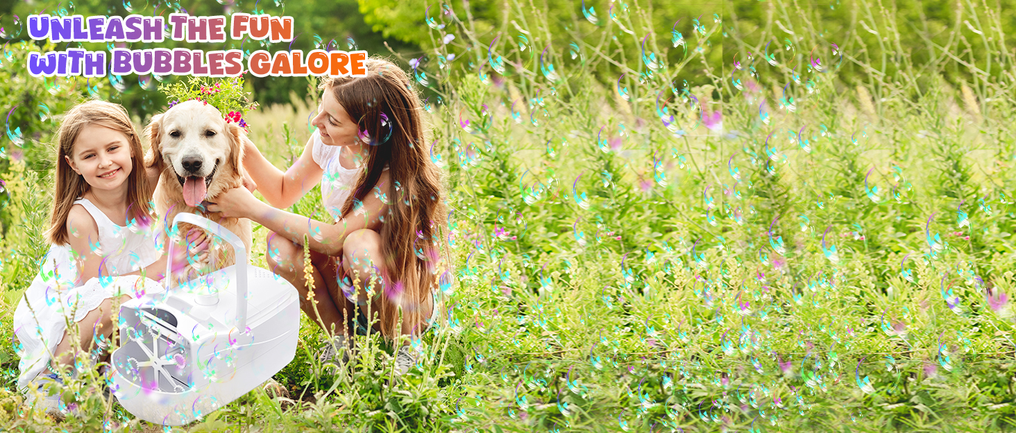 bubble machine for toddlers 1-3 for kids for parties for wedding bubble maker bubble blower