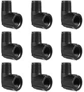 Drip Irrigation adapter 1/2-inch 90-Degree Elbow NPT pipe Fitting (1/2 Female to 1/2 male Elbow)